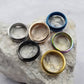 Stainless Steel Anxiety Spinner Rings - Sizes 6 - 13