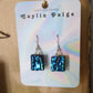 Fused glass earrings by Caylin Paige