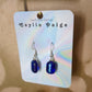 Fused glass earrings by Caylin Paige