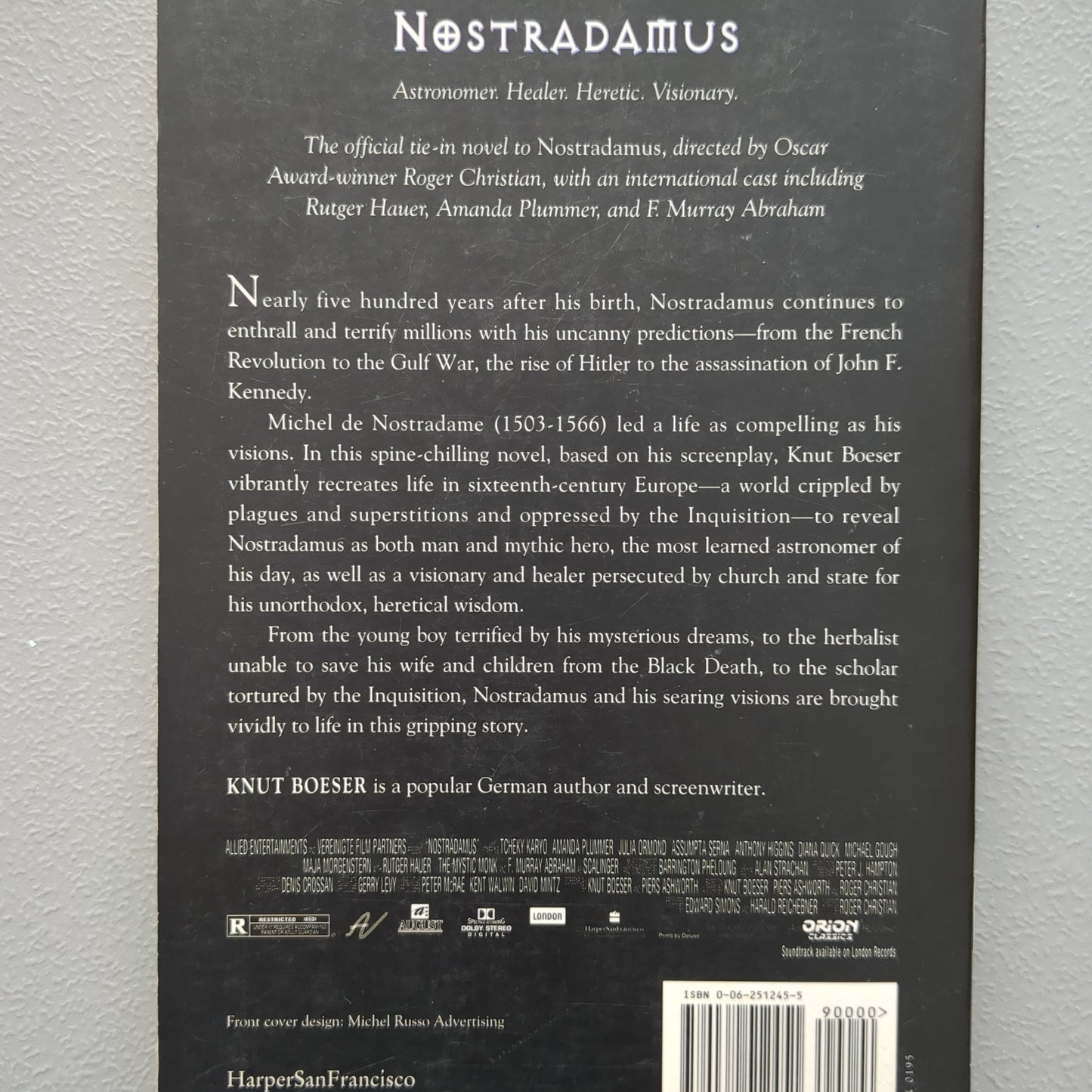 Nostradamus a novel by Knut Boeser