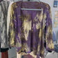 Purple tie dye shawl