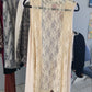 Ivory lace back shawl Sm.