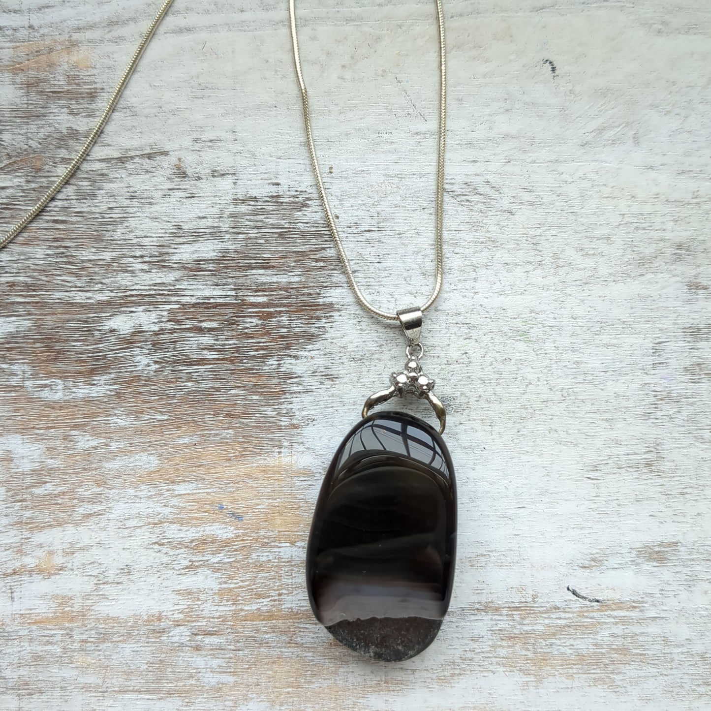Black Crystal Necklace Ken Rose Natural Stone Jewelry
