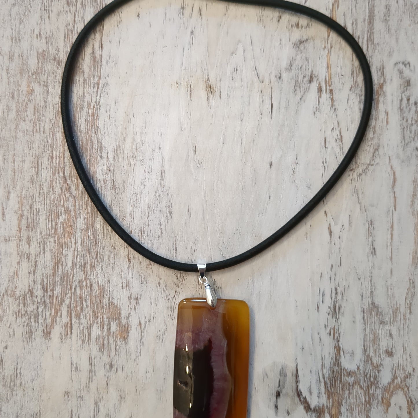 Multicolor Onyx Necklace Ken Rose Natural Stone Jewelry