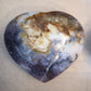 White Agate with Dendrite Heart
