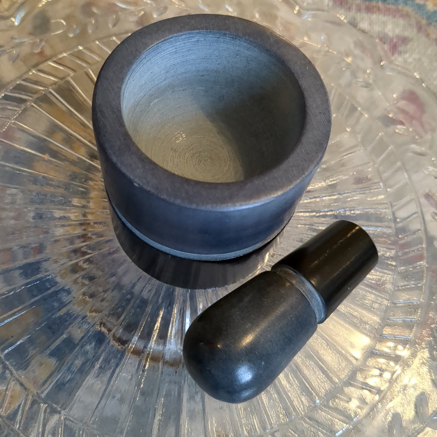 Small marble mortar and pestle