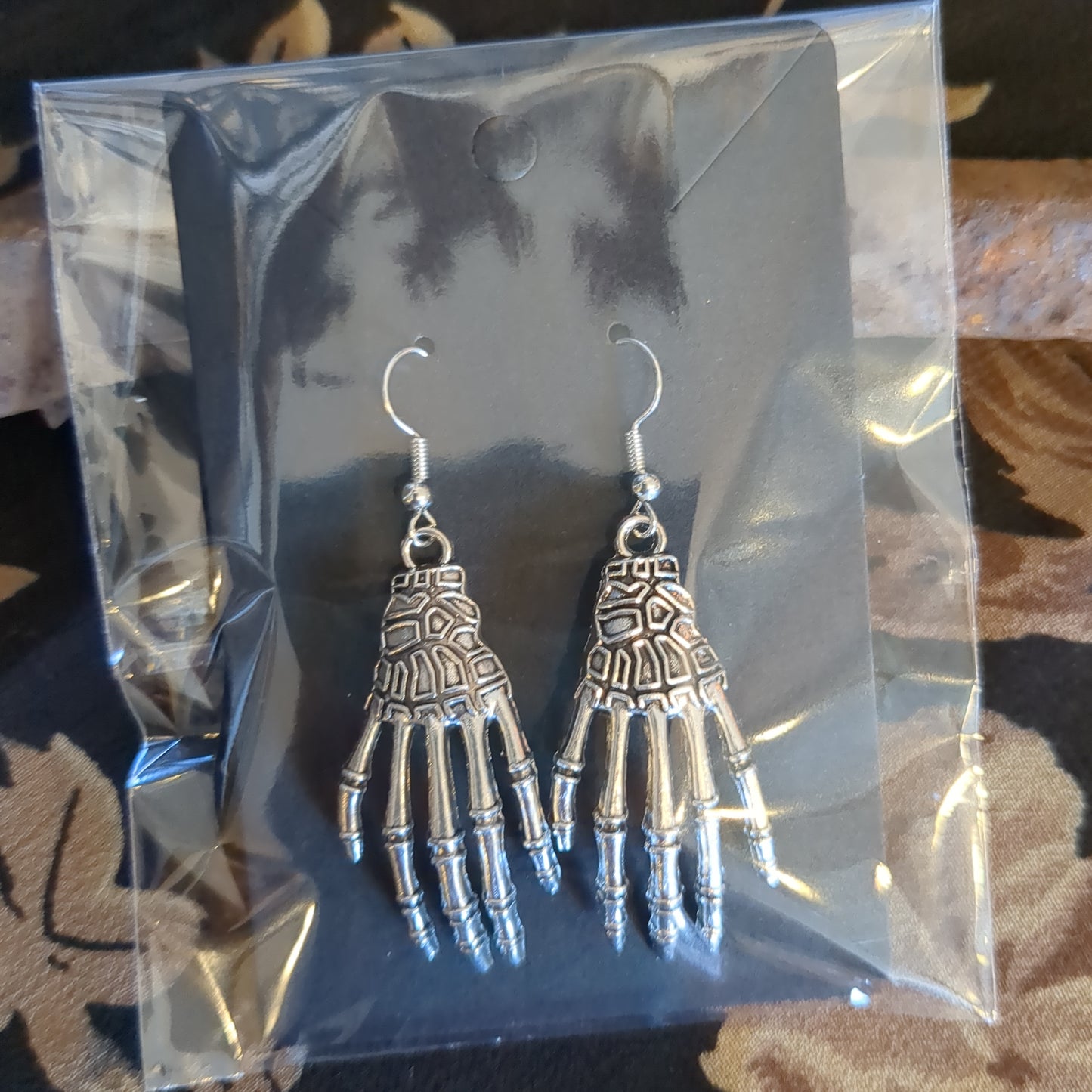 Skeleton jewelry earrings and necklaces