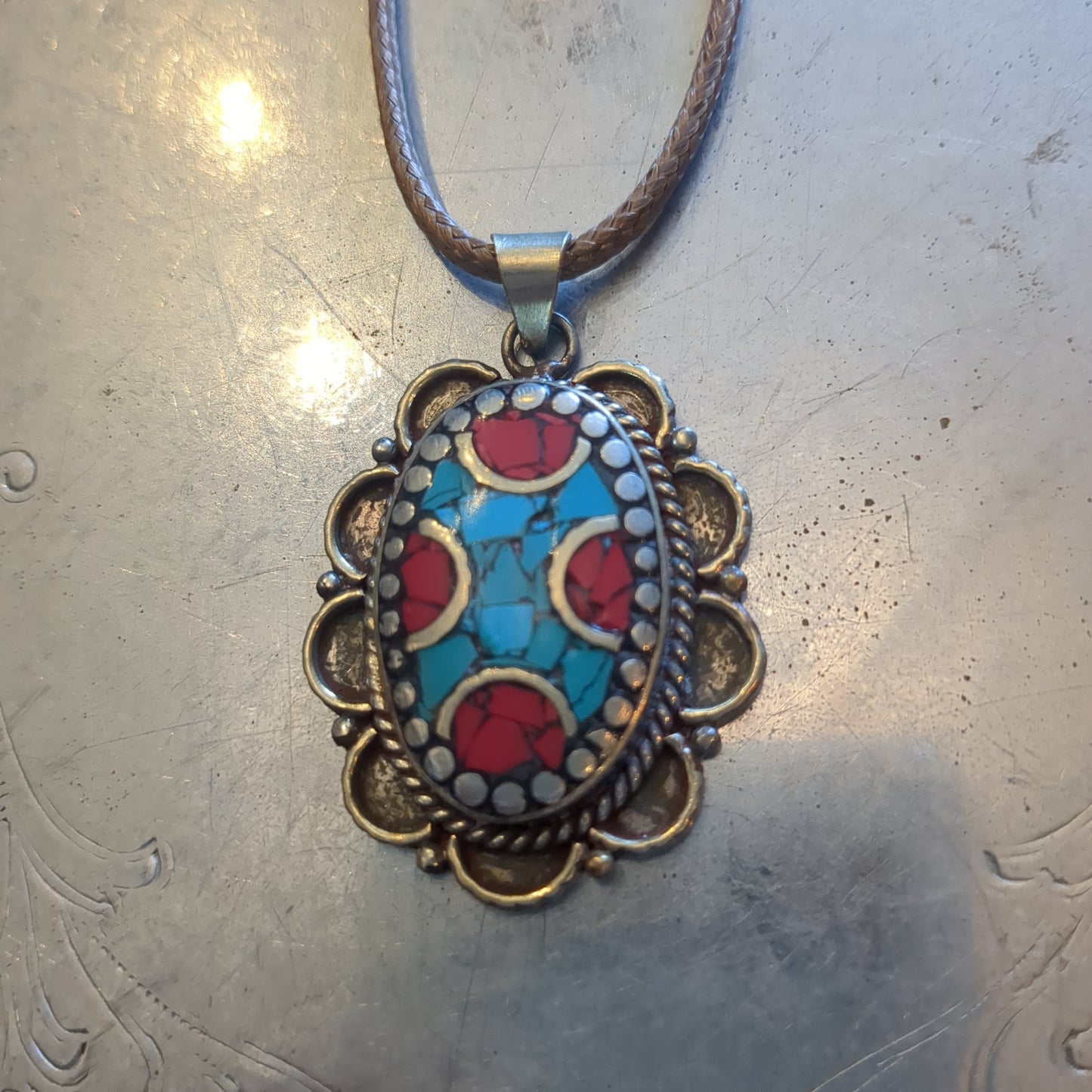 Ken Rose Natural Stone Tibetan Necklace KR042