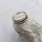 Turquoise Texture Spinner Ring - Size 6-11