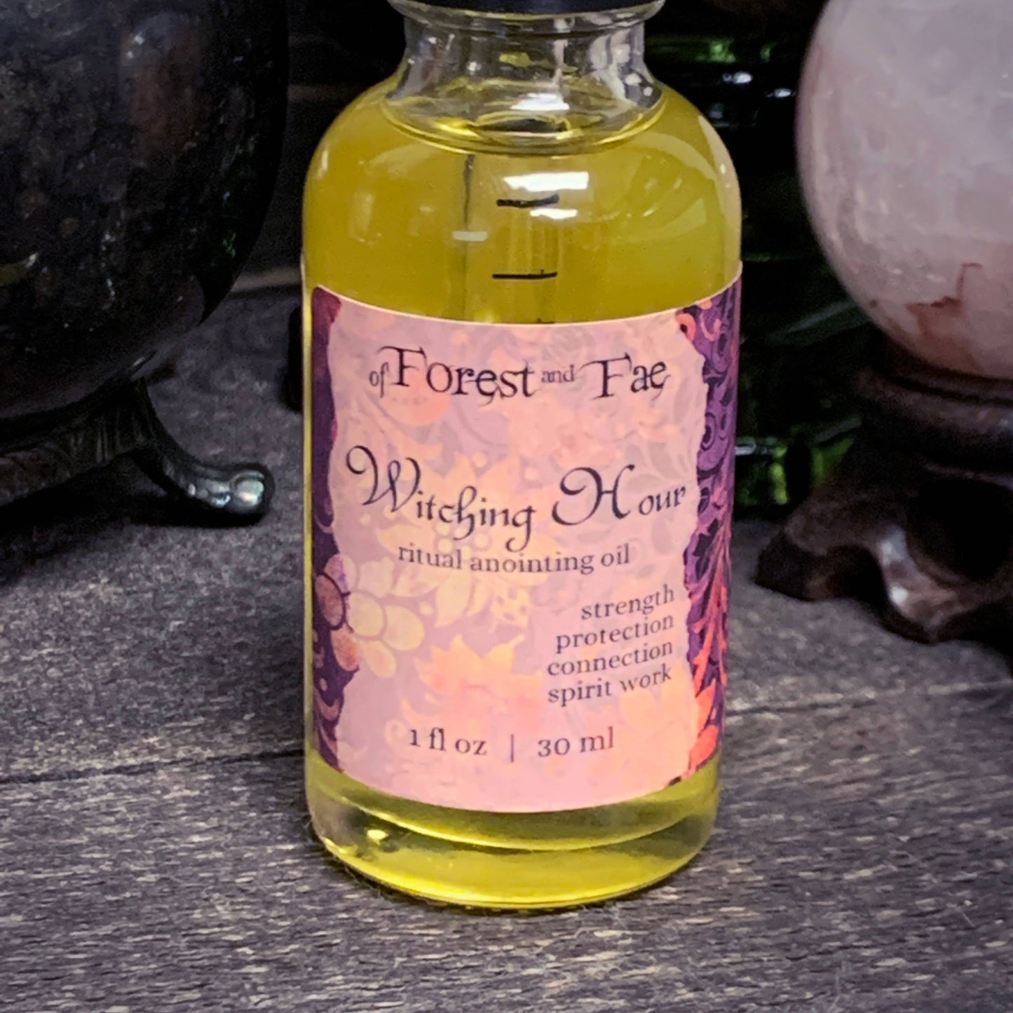 Witching Hour Sacred Ritual Oil • Herb Infused Altar Oil