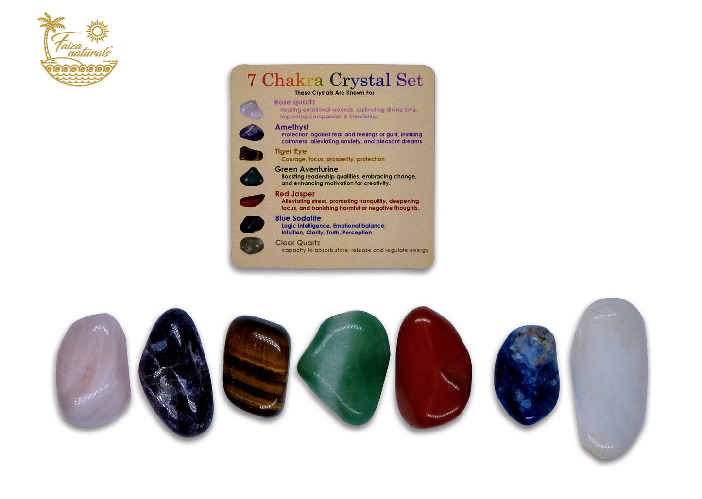 7 Chakra Crystals Set