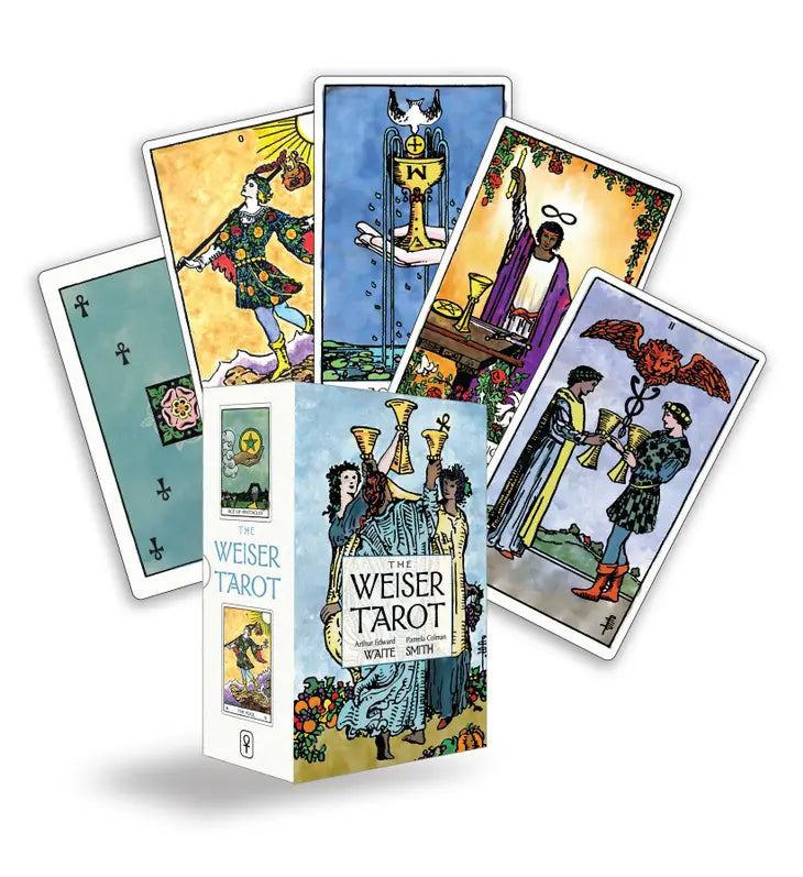 The Weiser Tarot (78 Cards and 64 Page Book) by Arthur Edward Waite and Pamela Coleman Smith