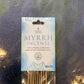 Myrrh Artisan Resin Rolled Incense Sticks 10 Sticks