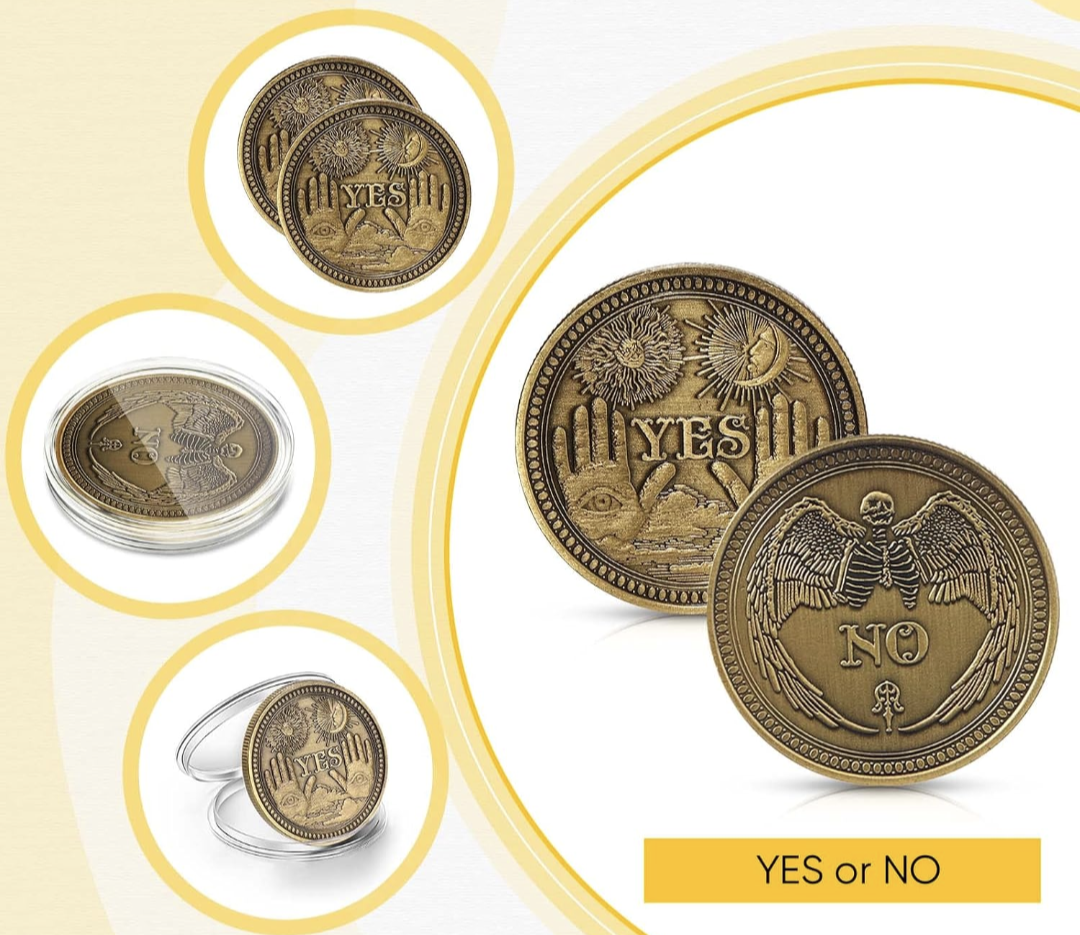 Yes or No Coin with velvet pouch