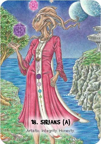 Mystic Martian Oracle: 40 full-color cards and 128-page book