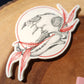 Red Bear Skull Sticker