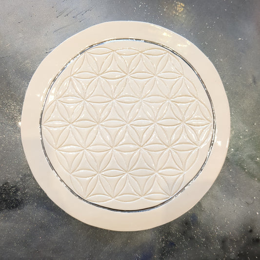 Flower of Life grid silver