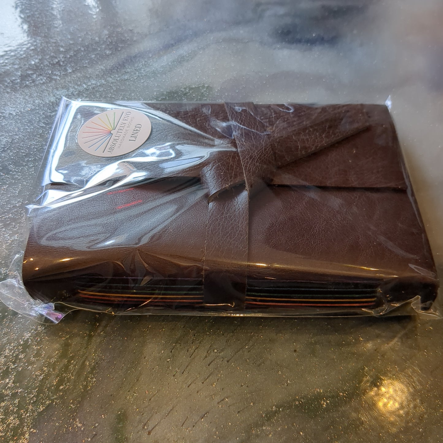 5x7 chocolate leather journal lined
