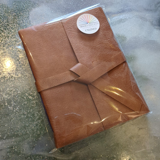 6x8 tan leather journal unlined