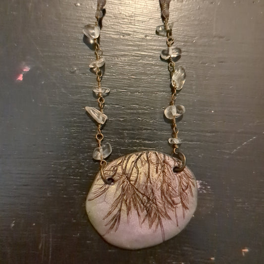 Clay necklace