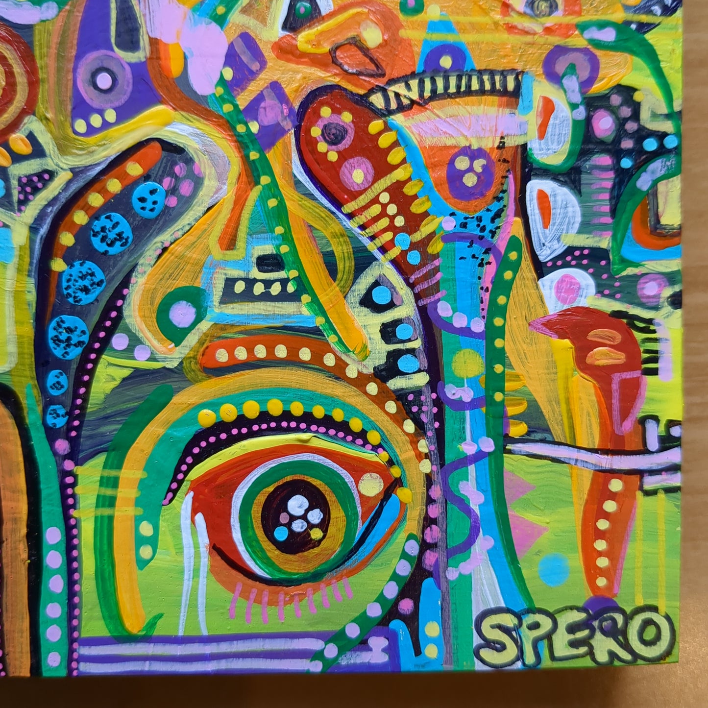 Painting on wood by Spero