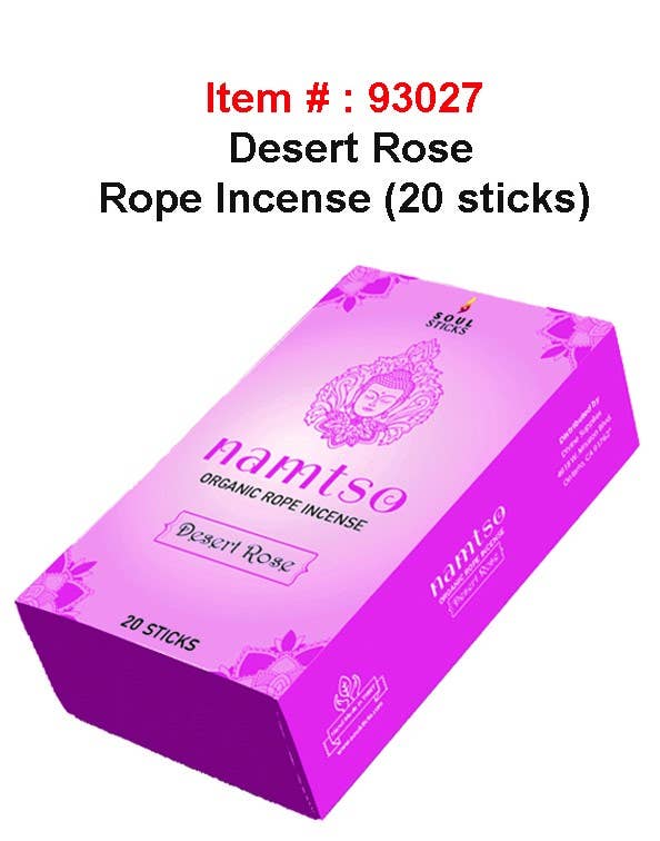 DESERT ROSE ROPE INCENSE