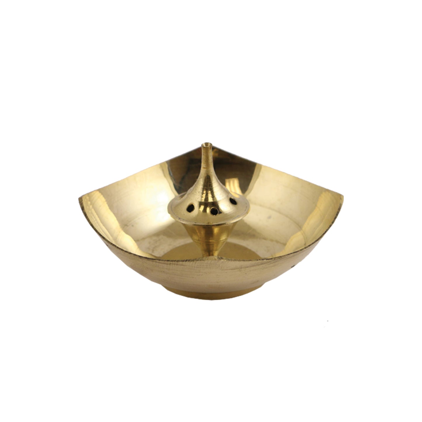 Brass Incense Stick Burner Bowl 2.75" Wide